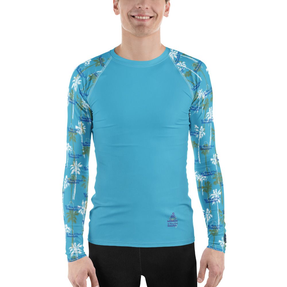 Swim - Long Sleeve Rash Guard - 3 O'Clock Somewhere - Blue