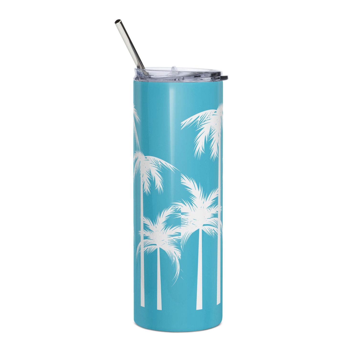 Stainless Steel Tumbler - MerSea Designs Logo Palms