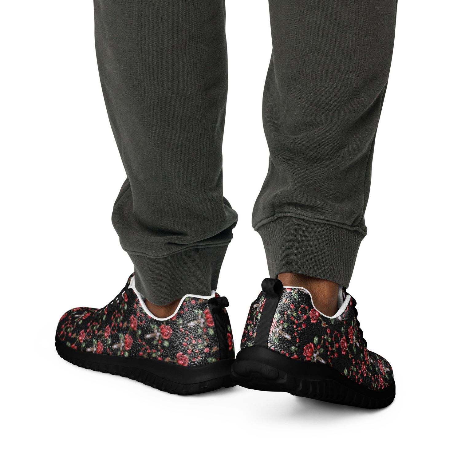 Shoes - Athletic - Roses &amp; Rosary - Dark Print