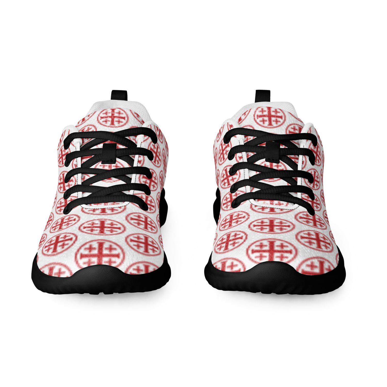 Shoes - Athletic - Jerusalem Cross - White Background