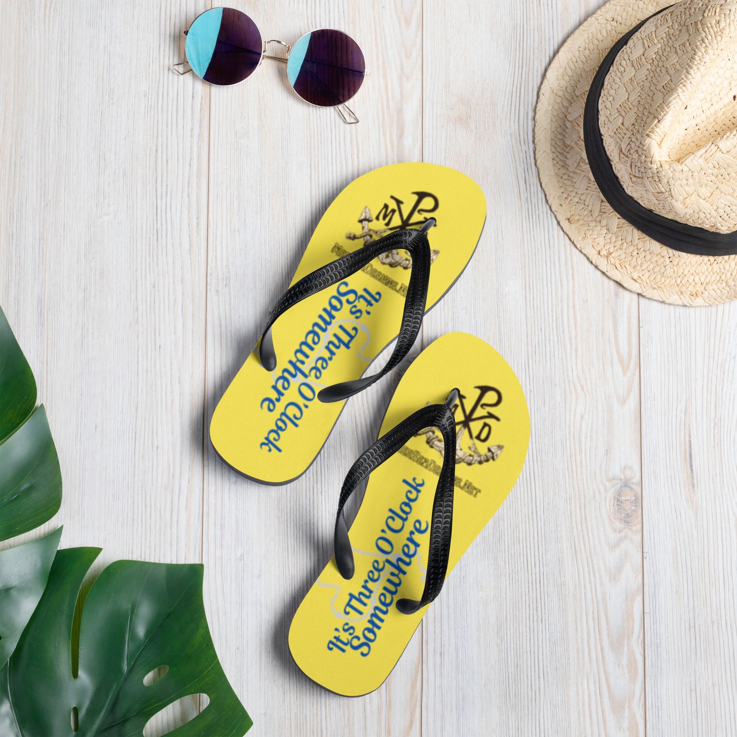 Sandals - Flip-Flops - Three O'Clocks Somewhere