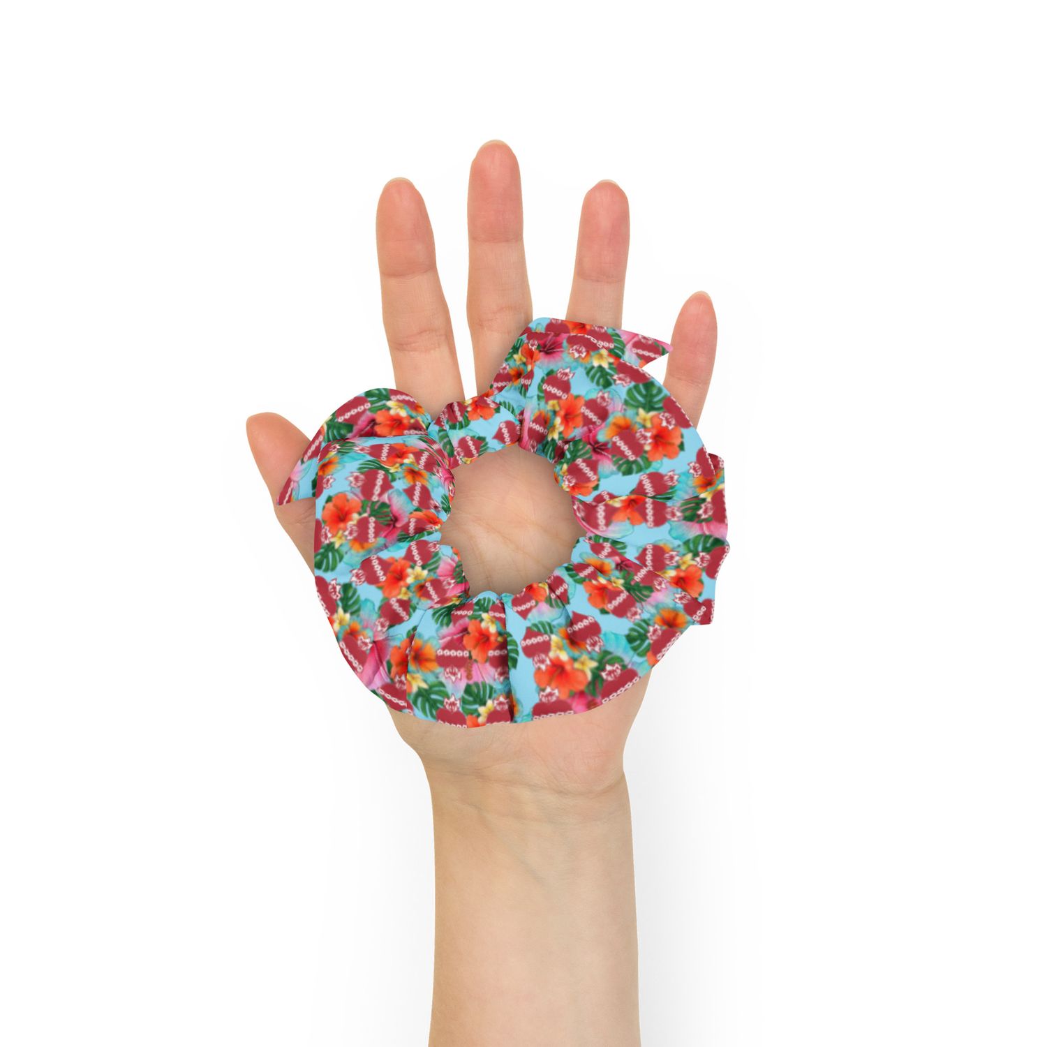 Recycled Scrunchie - IHM &amp; Hibiscus