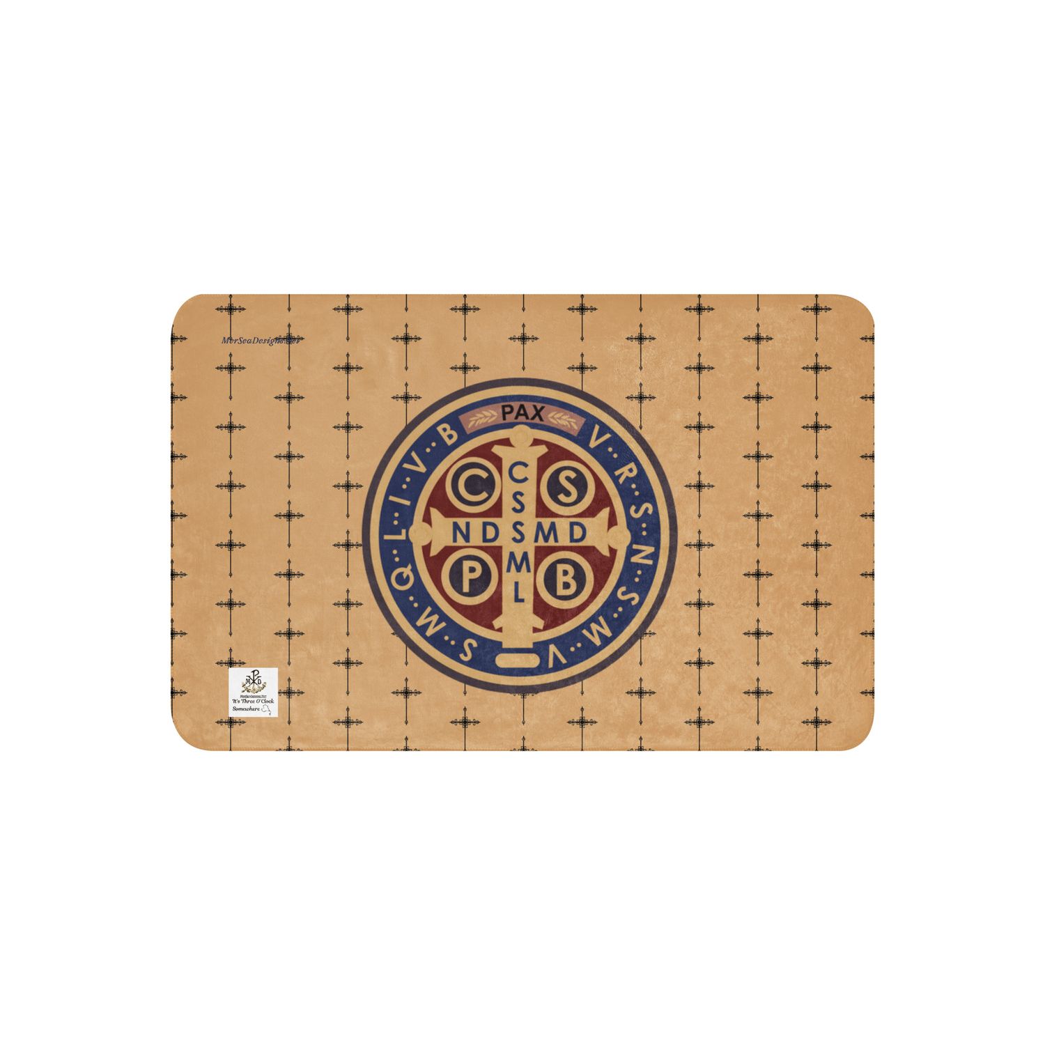 Sherpa blanket - St Benedict Medal