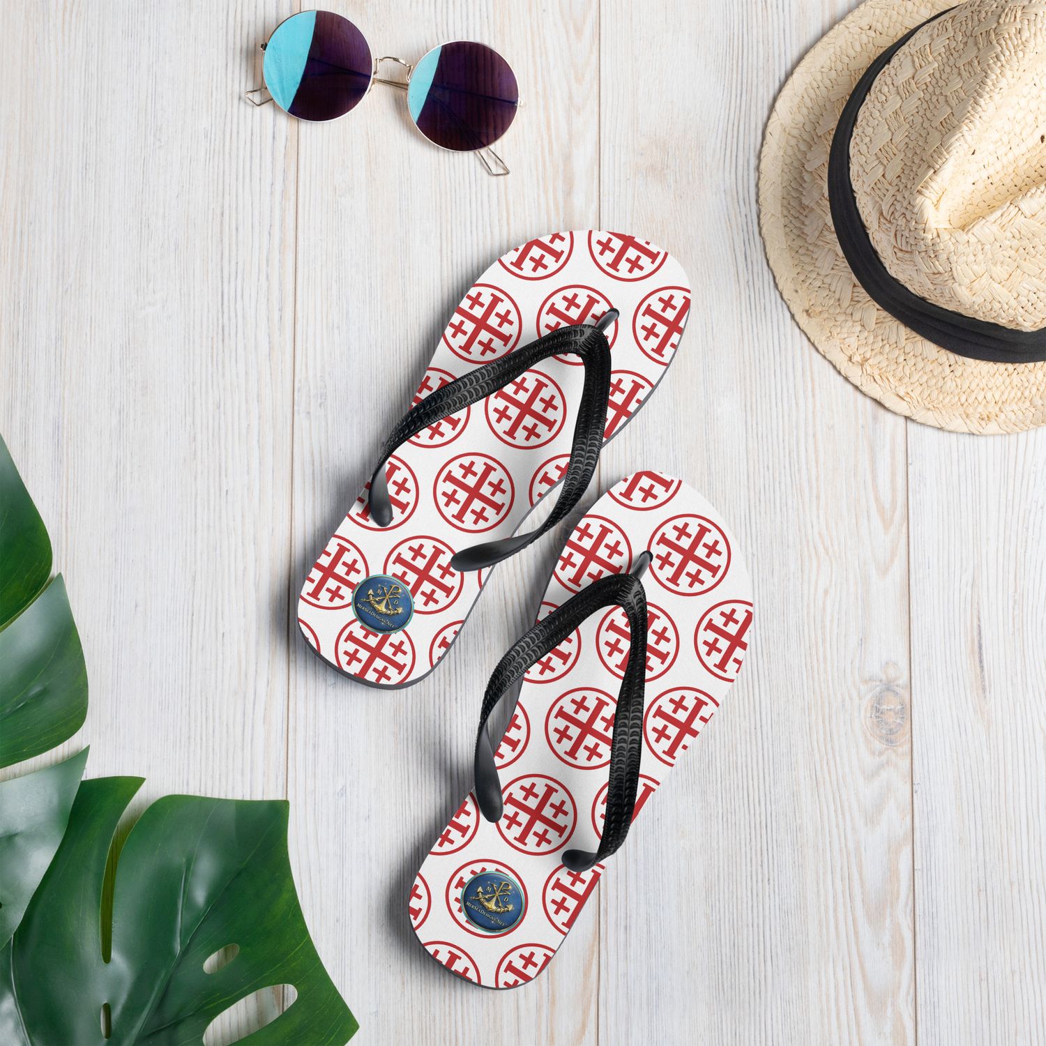 Sandals - Flip-Flops - Jerusalem Cross