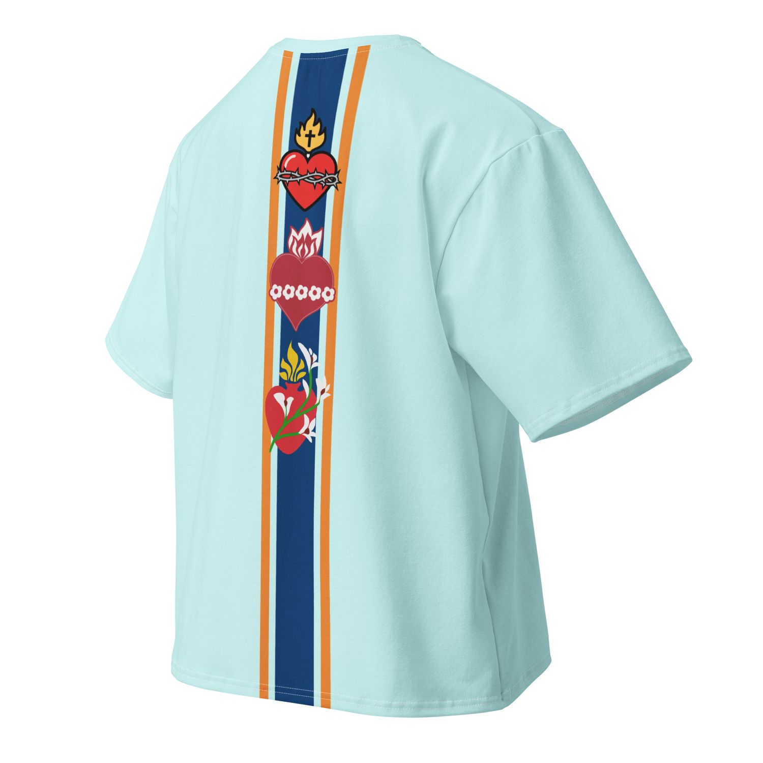 Tee Oversized Cotton T-shirt 3 Hearts