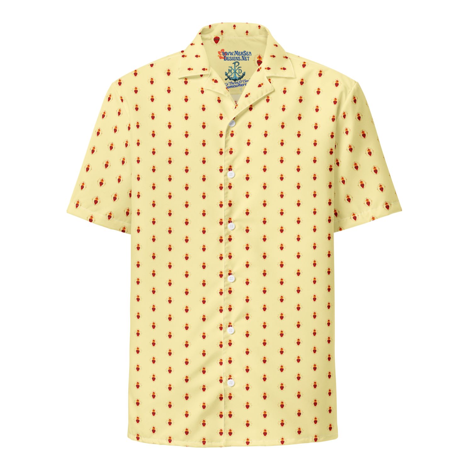 Button-Up Shirt -Sacred Heart - Tiny - Gold