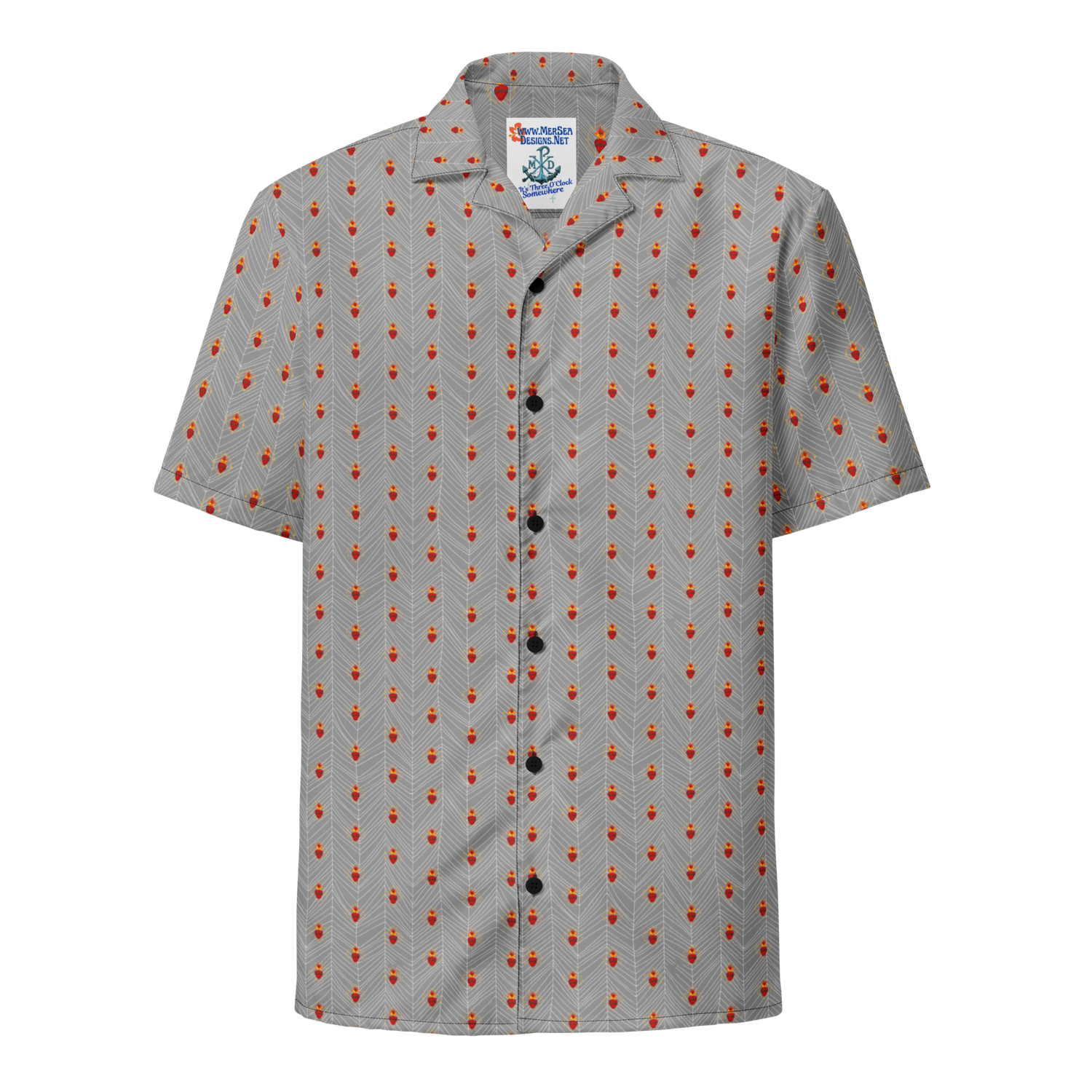 Button Up Shirt - Tiny Sacred Hearts
