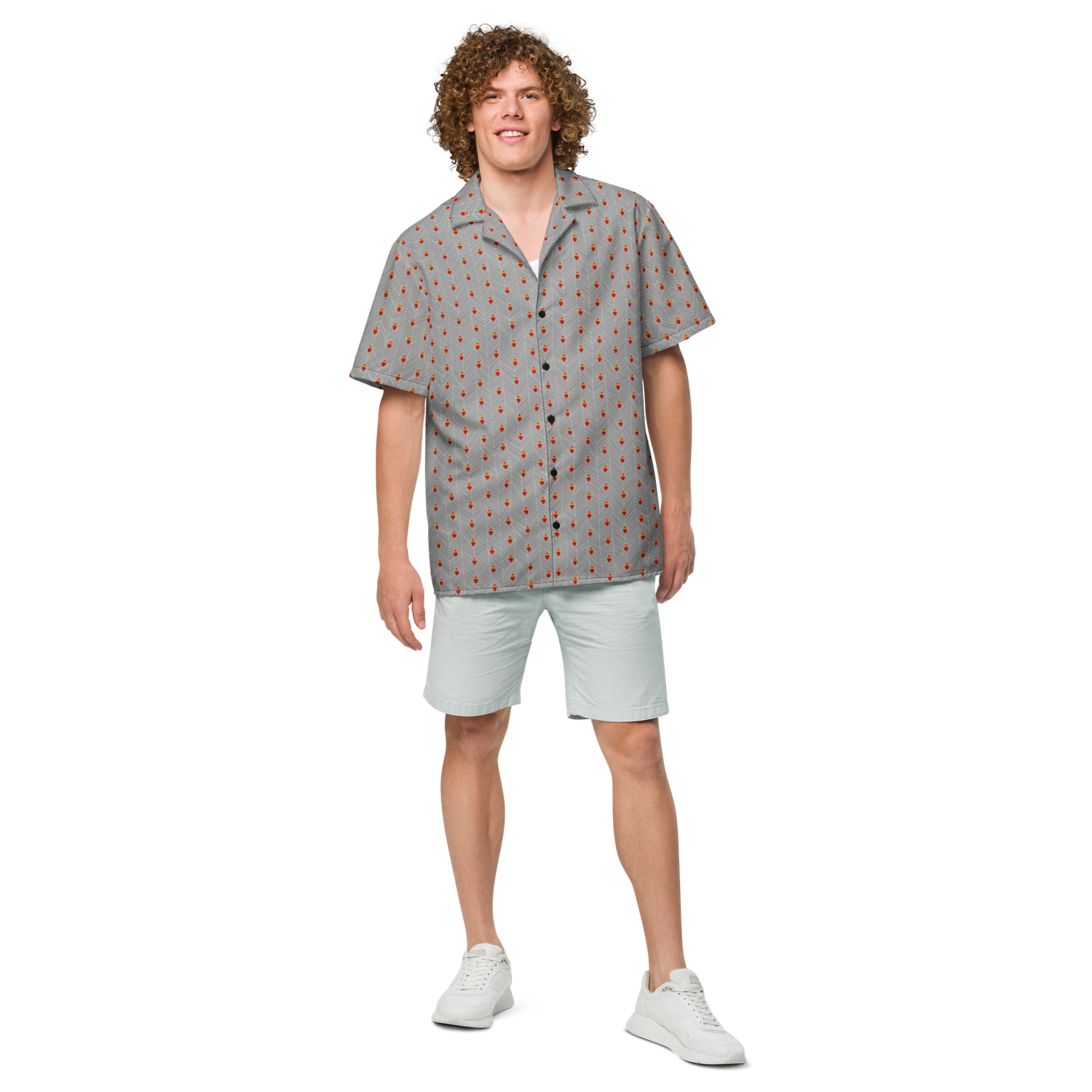 Button Up Shirt - Tiny Sacred Hearts