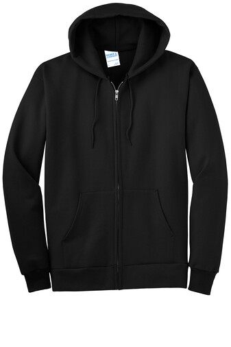 PRINTED Port &amp; Company® Essential Fleece Full-Zip Hooded Sweatshirt