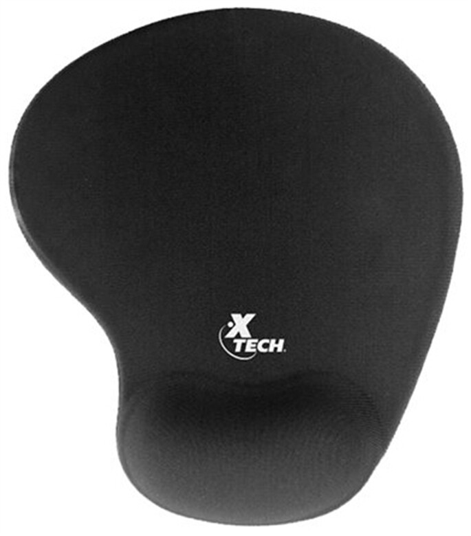 Xtech XTA-526 - Ergonomic Mouse Pad, Cloth, Black