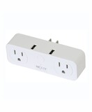 Nexxt - NHP-D610 Surge Protector w/ 2 Outlet &amp; USB Charging Port