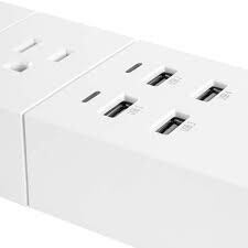 Nexxt - NHP-E610 Surge Protector w/ 4 Outlet &amp; USB Charging Port