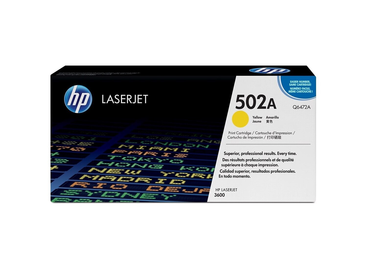 HP Q6472A (502A) Yellow Genuine Ink Toner