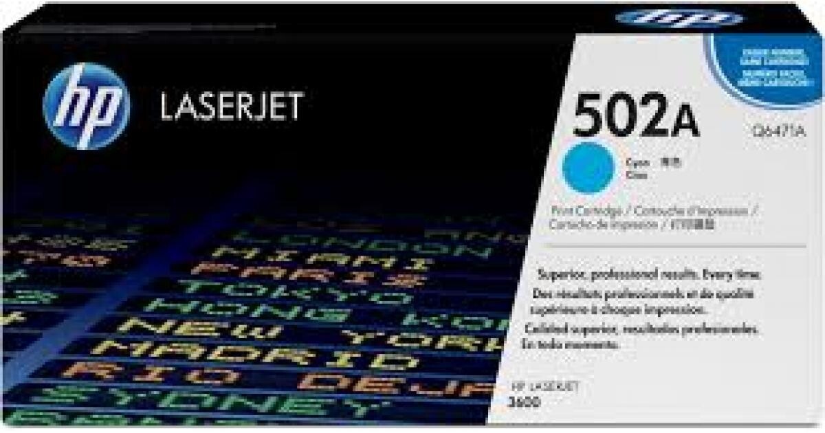 HP Q6471A (502A) Cyan Genuine Ink Toner