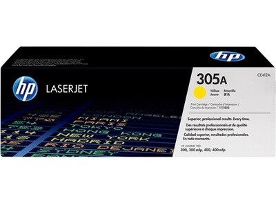 HP CE412A (305A) Yellow Genuine Ink Toner