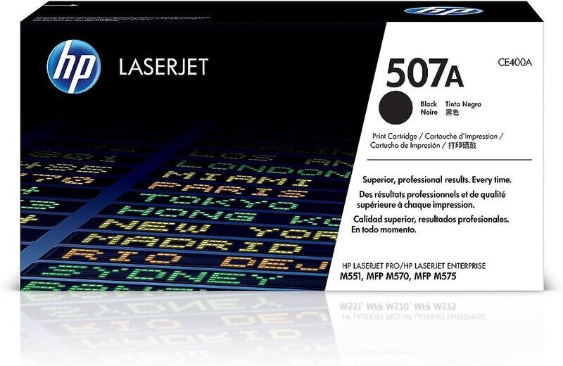 HP CE400A (507A) Black Genuine Ink Toner