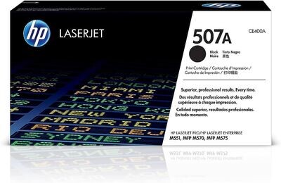 HP CE400A (507A) Black Genuine Ink Toner