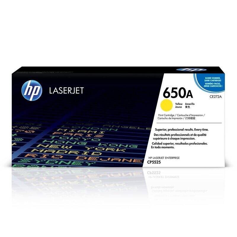 HP CE272A (650A) Yellow Genuine Ink Toner