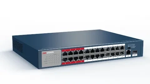 Hikvision DS-3E0326P-E/M 24 Channel Unmanaged PoE Switch