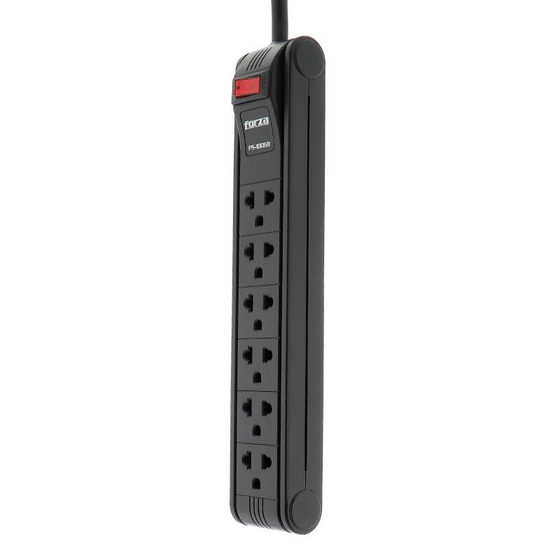 Forza PS-1006B Power Strip (1680W) 6 Universal Outlet Surge