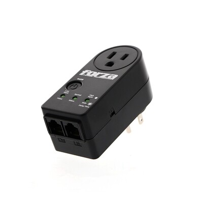 Forza FVP-1201B White Voltage Protector 1 Outlet Surge