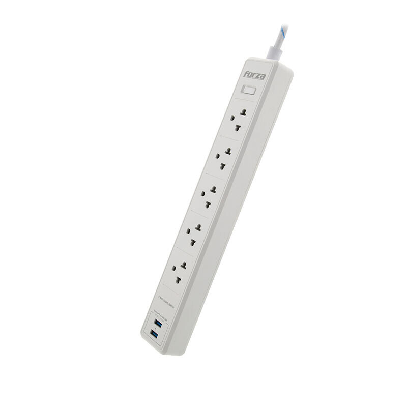 Forza FSP-512USB Surge Protector (1200J/1540W) 5 Outlet
