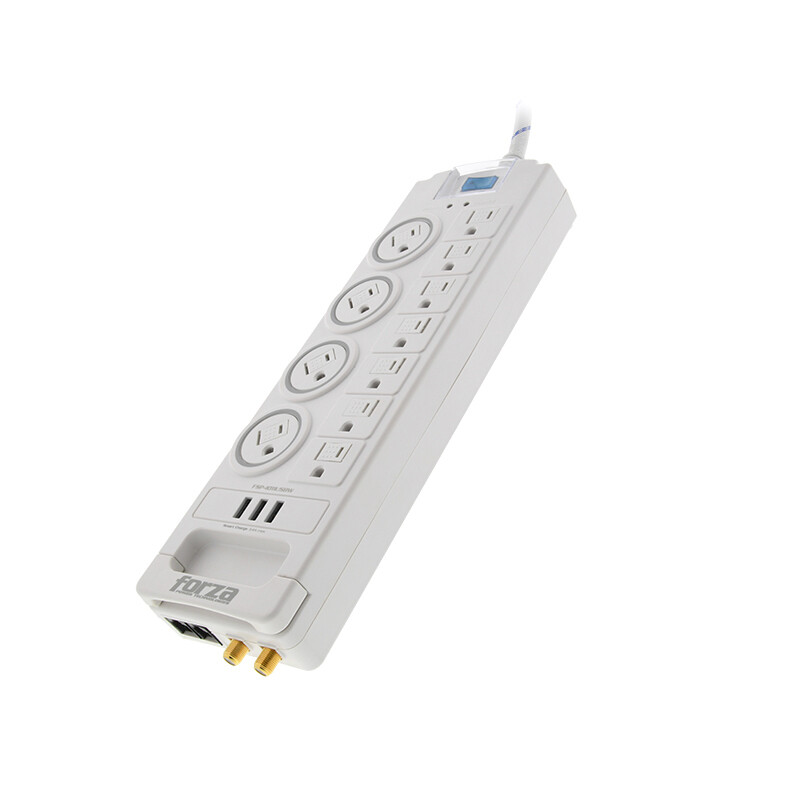 Forza FSP-1011USBW Surge Protector (1800J/ 1750W) 11 Outlet