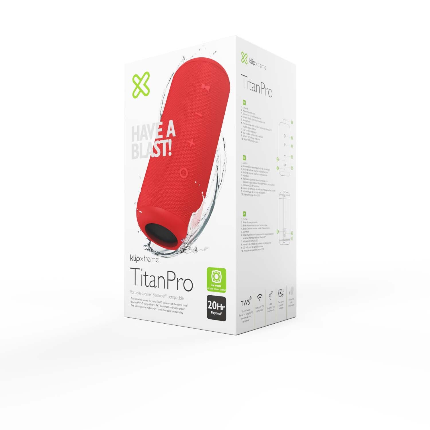 Klip Xtreme KBS 300 TitanPro - Portable speaker