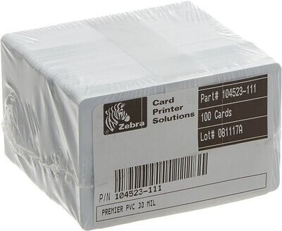Zebra Premier ID Card - Printable - 2.12&quot; x 3.38&quot; Length - 500