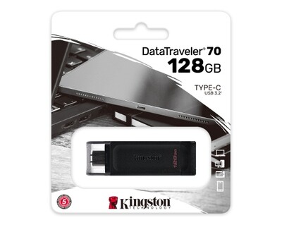 Kingston DataTraveler 70 128GB USB-C 3.2 Flash Drive