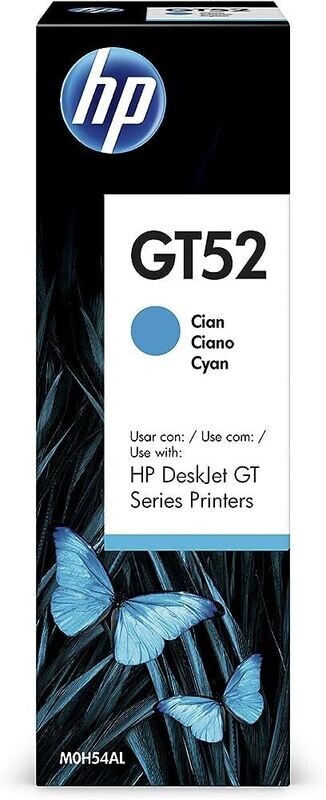 HP GT52 Cyan Genuine Ink Bottle