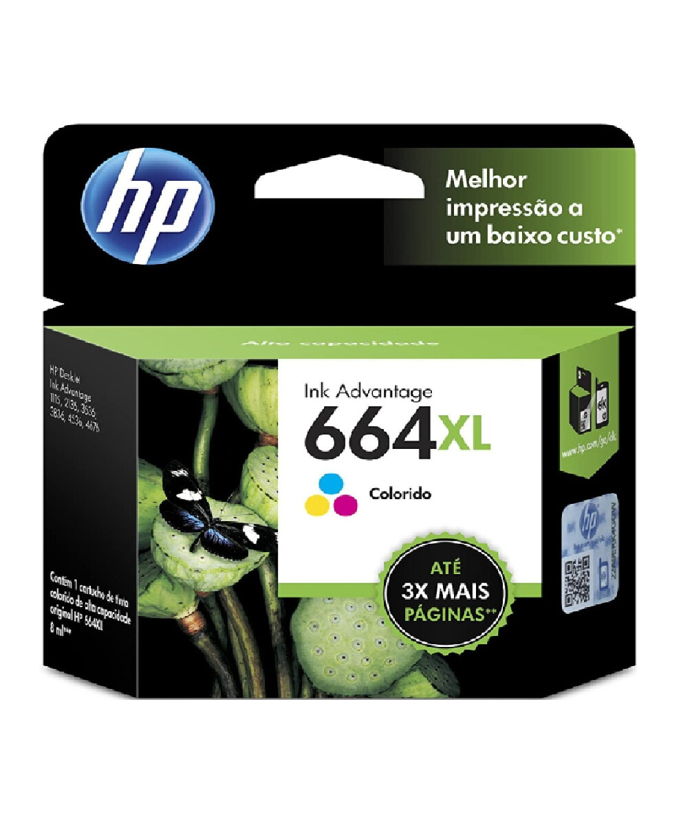 HP 664XL High Yield Tri-color Original Ink