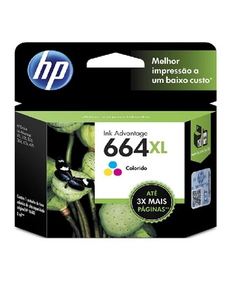HP 664XL High Yield Tri-color Original Ink