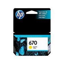 HP 670 Yellow Original Ink Cartridge