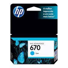 HP 670 Cyan Original Ink Cartridge