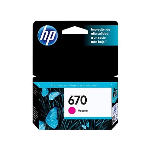 HP 670 Magenta  Original Ink Cartridge