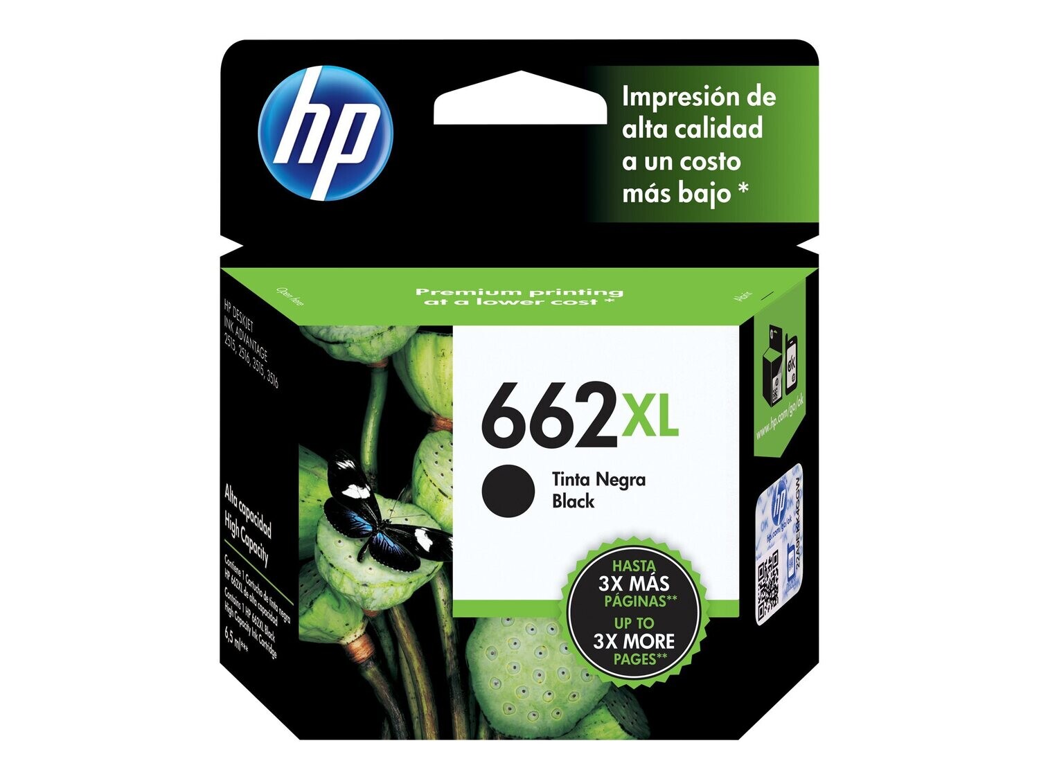 HP 662XL High Yield Black Original Ink Cartridge