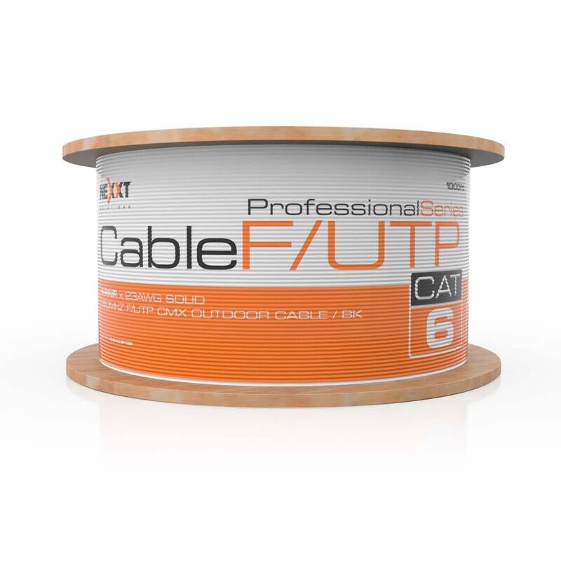 Nexxt PCGUCC6FTBK F/UTP Outdoor Cable 4 Pairs Cat6 1000ft