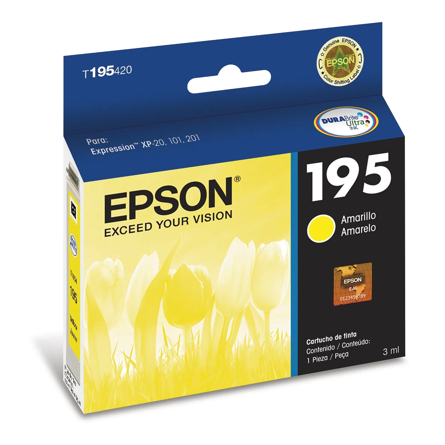 Epson T195 Yellow Genuine Ink Bottle
