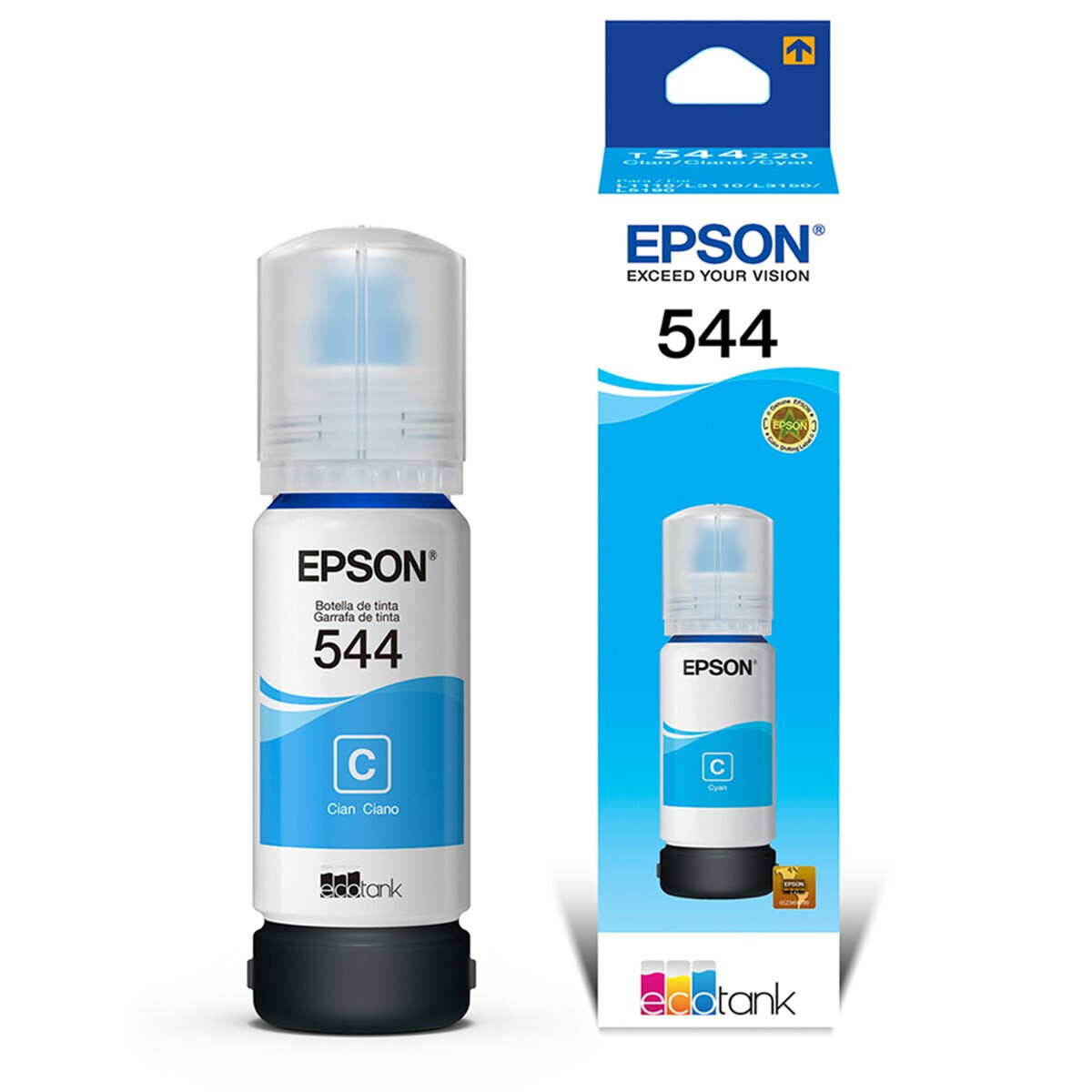 Epson 544 Cyan Genuine Ink Bottles