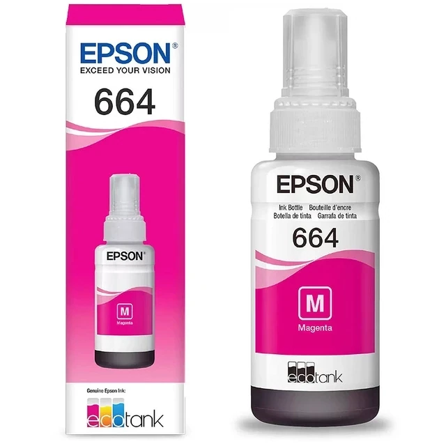 ✓ Epson Bouteille encre 664 Cyan couleur cyan en stock