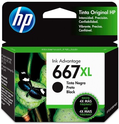 HP 667 XL High Yield Black Original Ink Cartridge