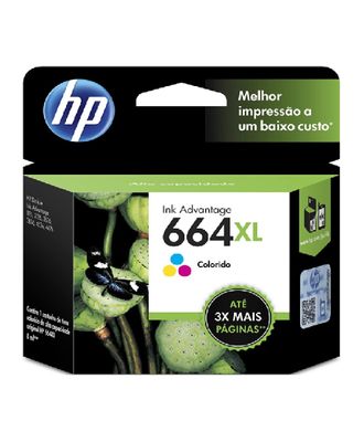 HP 664XL High Yield Tri-color Original Ink