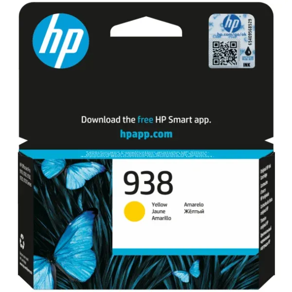 HP 938 Yellow Original Ink Cartridge