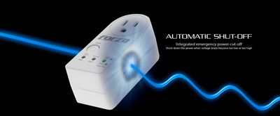 Forza FVP-1201B White Voltage Protector (900J/1800W) 1 Outlet Surge