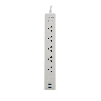 Forza FSP-512USB Surge Protector (1200J/1540W) 5 Outlet