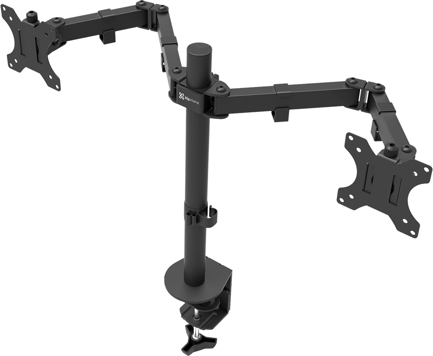 Klip Xtreme KPM-310 Full Motion Tilt Swivel Dual Monitor Mount (13&quot;-32&quot;)