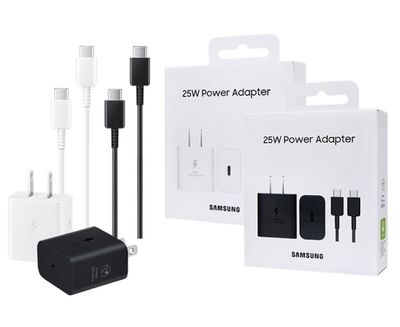 Samsung Galaxy 25W Super-Fast Travel Adapter w/ Type C Cable