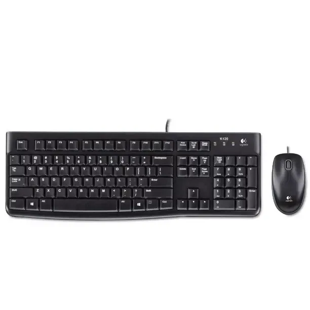 Logitech MK120 Corded Keyboard &amp; Mouse Combo Spanish