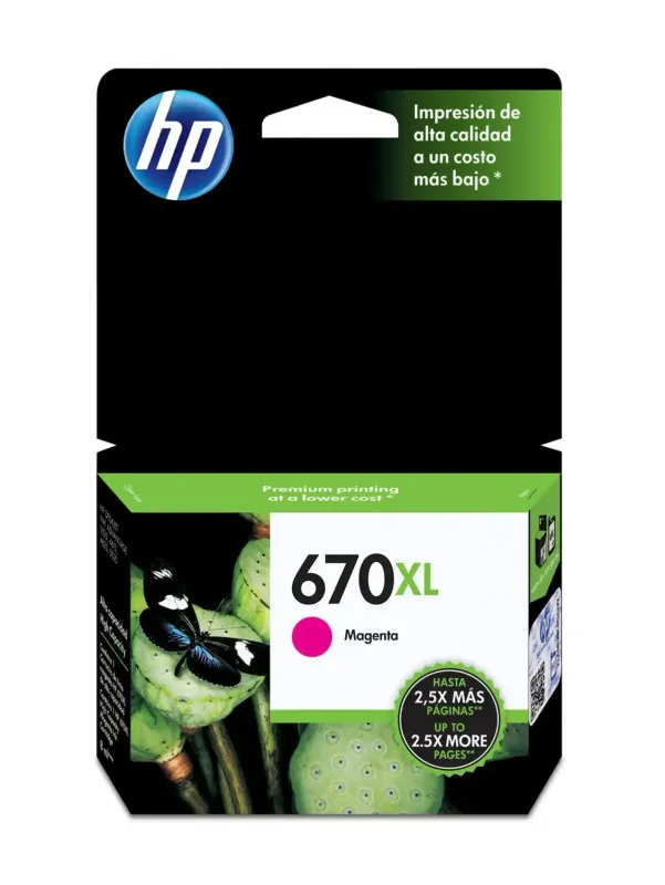 HP 670 XL Magenta Original Ink Cartridge